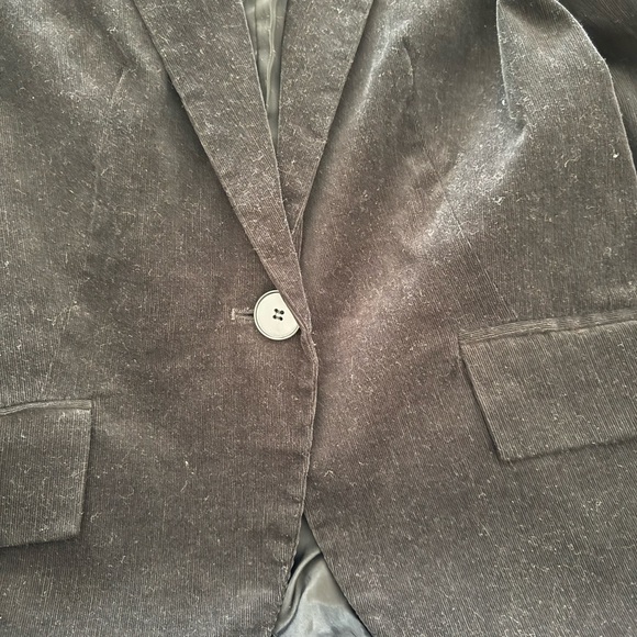 Zara Basic Black Corduroy Jacket - Picture 4 of 5